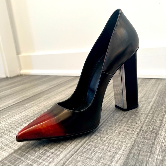 All Saints Shoes - AllSaints Cubista Black & Red Pumps, Size 40